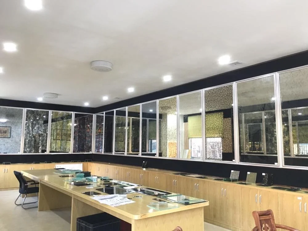 China Top Ten Glass Manufacturer Antique Mirror Glass Titles Glass Vinyl Film Colors Of Antique Mirror