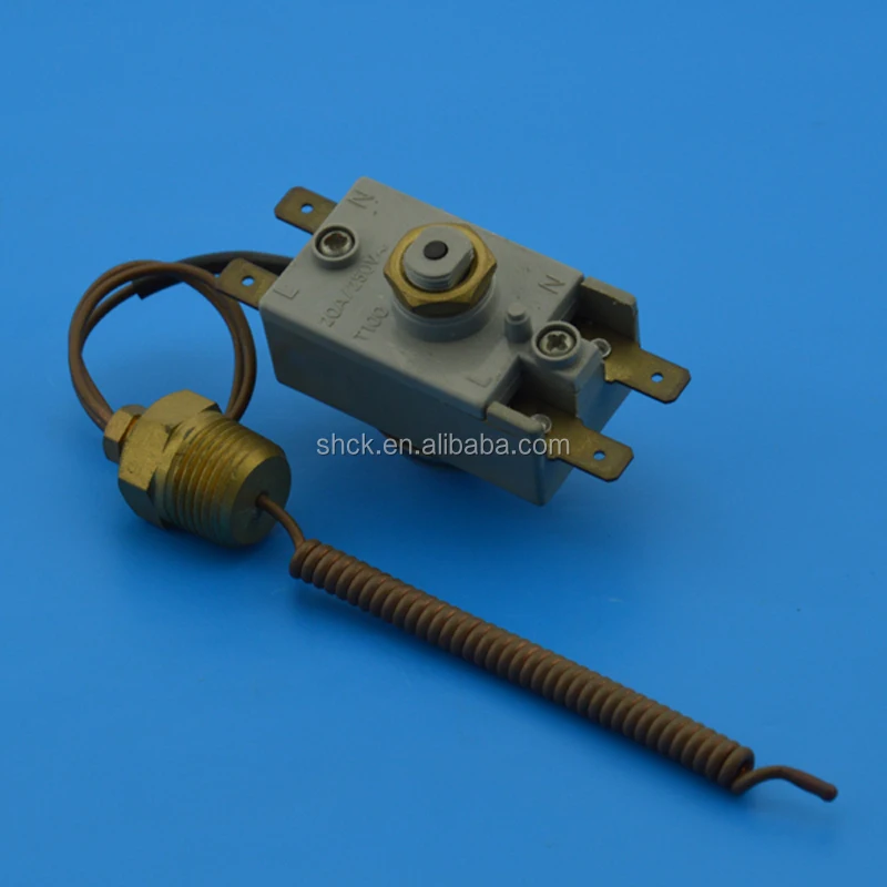 Electric heater manual reset thermostat