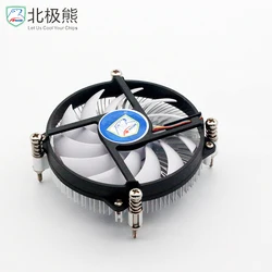 Миниатюрный теплоотвод ITX/маленькая форма (3 л) 95 Вт/алюминиевый радиальный теплоотвод с большим медным сердечником, теплоотводящий вентилятор для процессора ПК