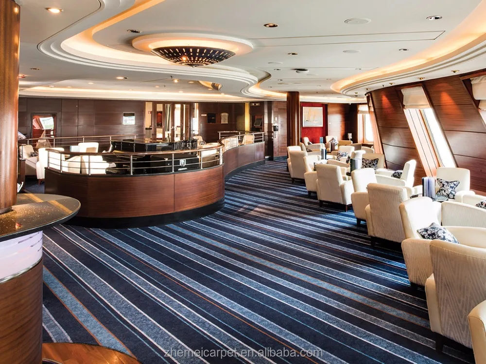 RTS IMO And CE Certificated Luxury Modern Style Fire Resistant Marine Cruise Carpet