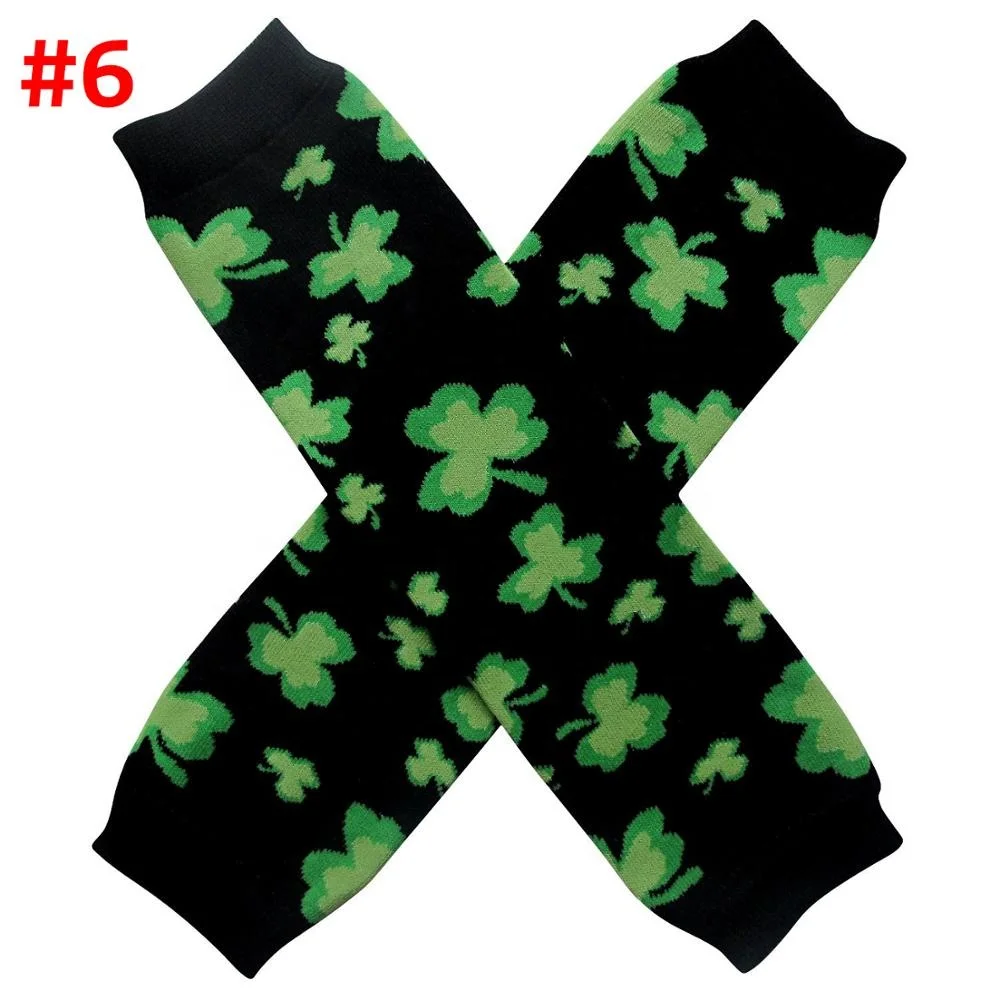 Four leaf clover design toddler safety knee pads baby legwarmer baby leg warmer