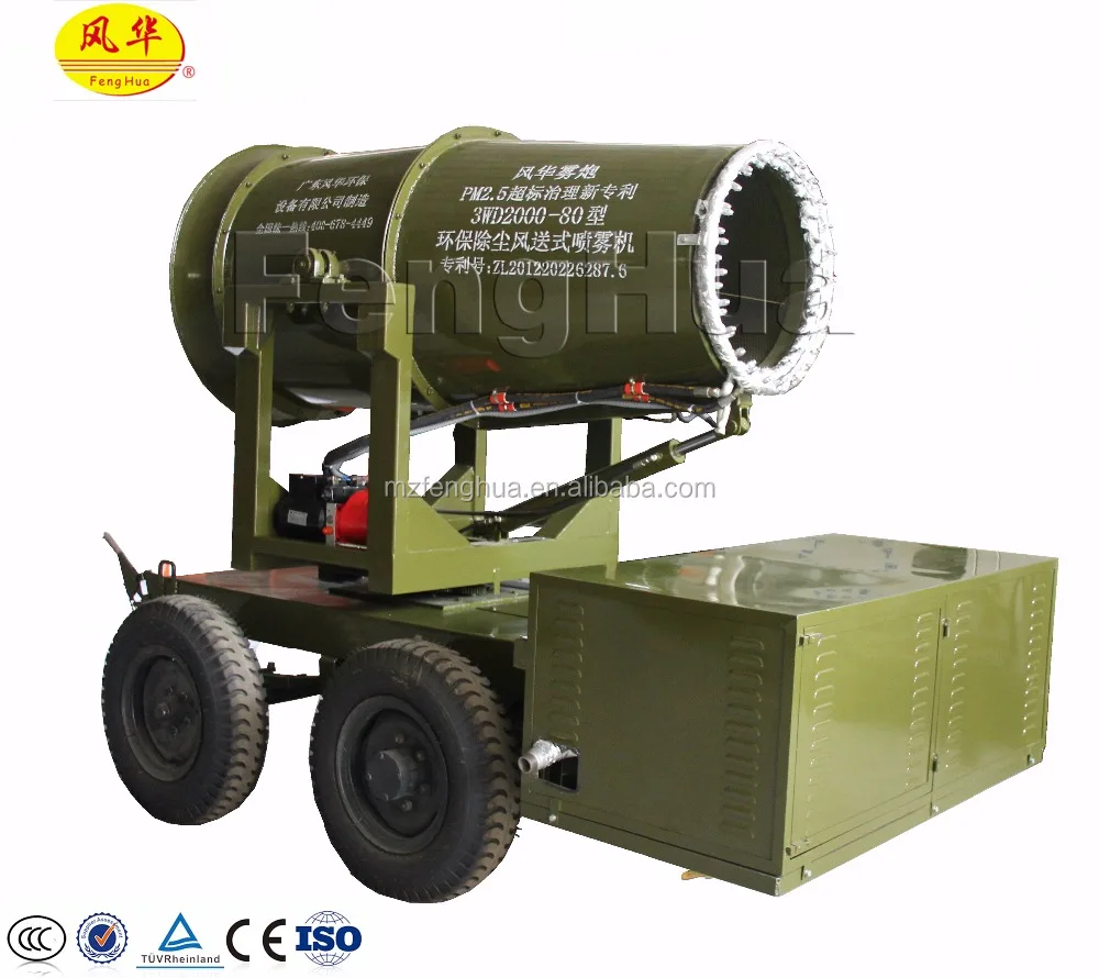 
High efficient and big coverage mining dust problem solution dust suppression mist cannon DS-80 
