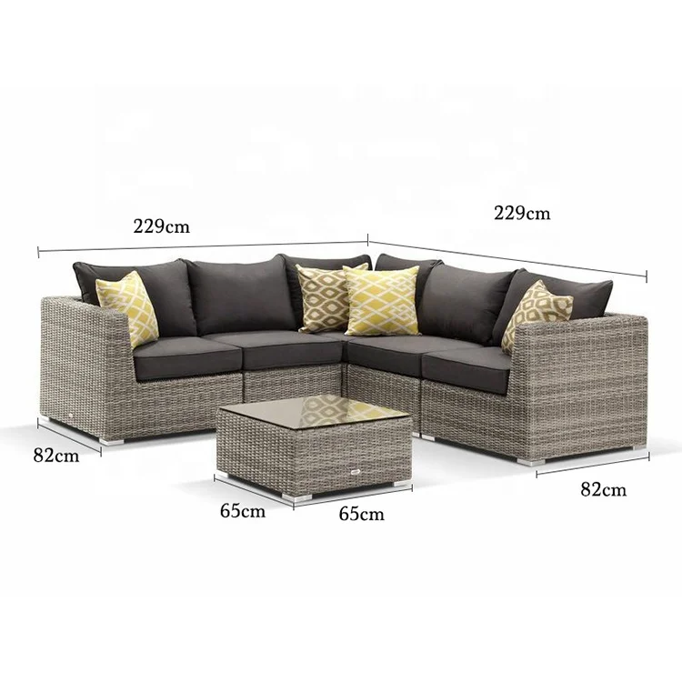 
China outdoor furniture wholesaler eco-friendly garden rattan / wicker sofas 
