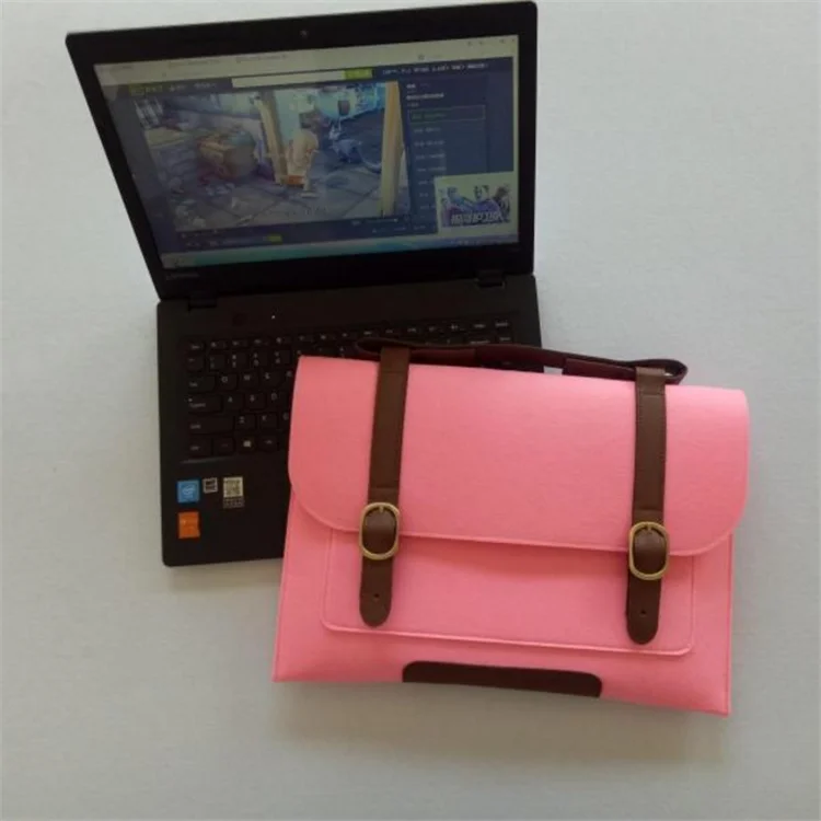 felt Briefcase Bag with Handle for Macbook 15