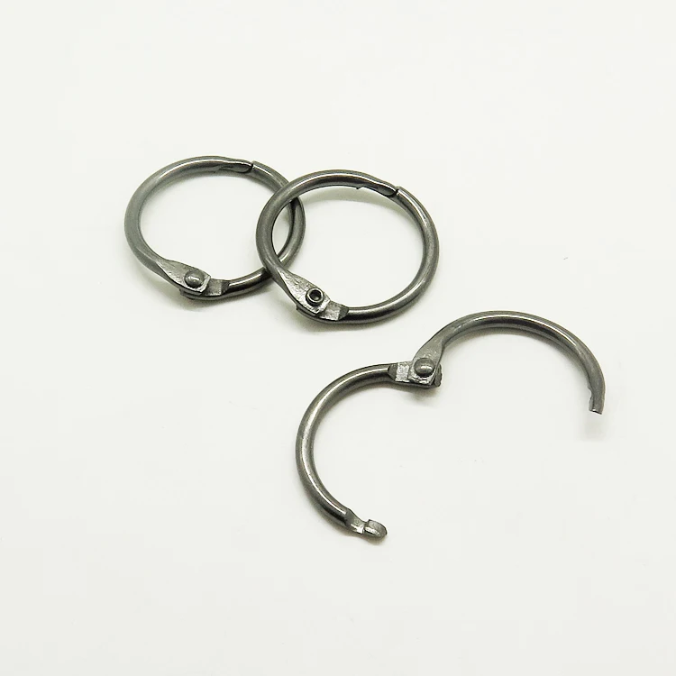 100 шт./кор. черный никель 25 4 мм металлический с отрывными листами книги связующее кольца