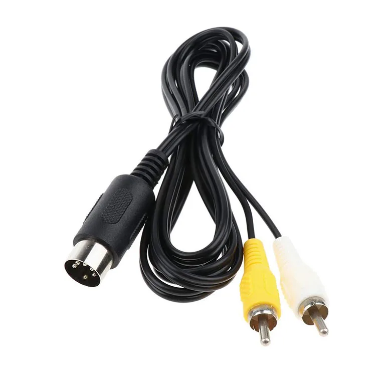 LBT Hot Selling Cable  Audio Video AV Composite/Component RCA Cable for Sega Saturn Console System 1.8m