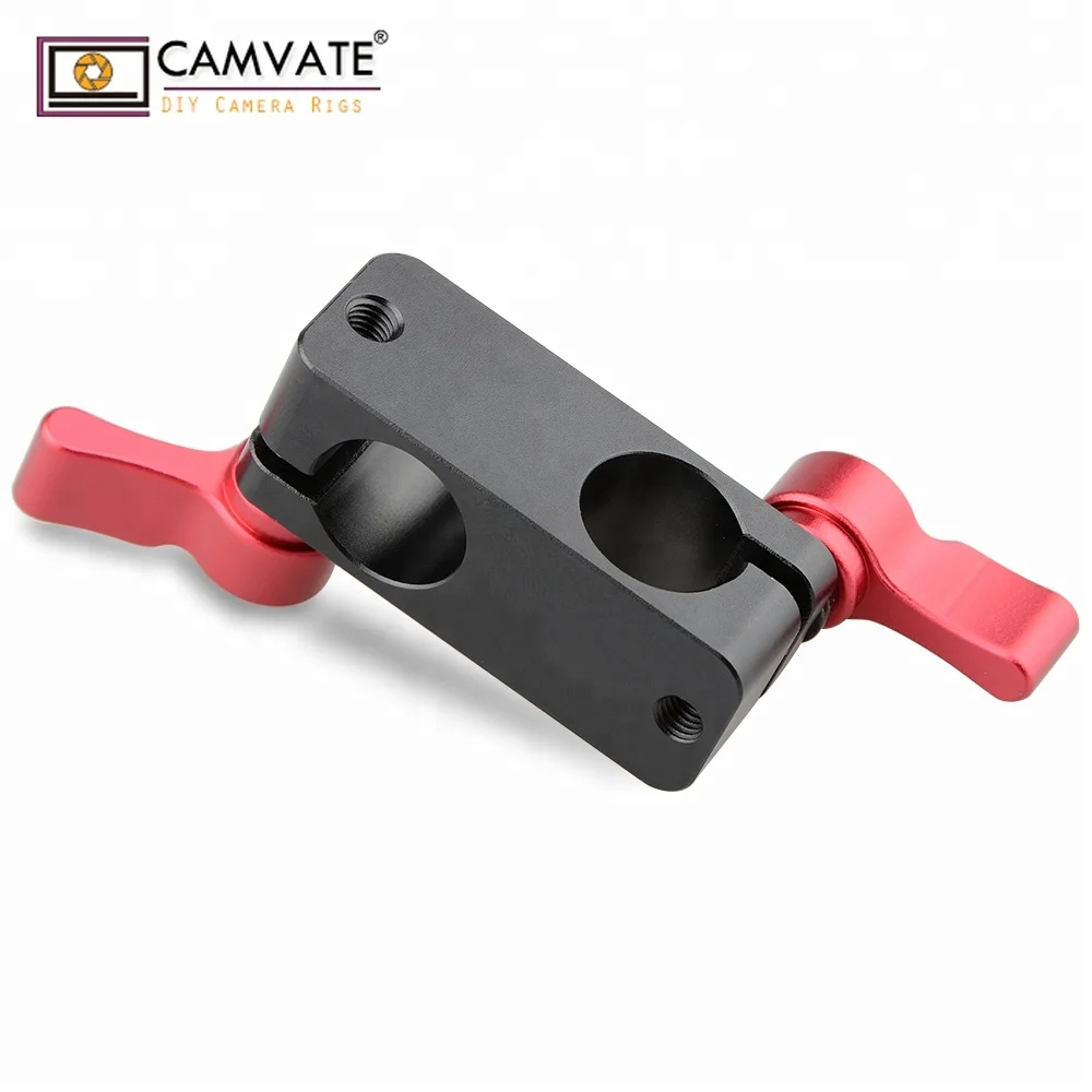 CAMVATE Universal Right Angle Rod Clamp 15mm Rod 90 Degree Rotate for Video Camera DSLR Rig