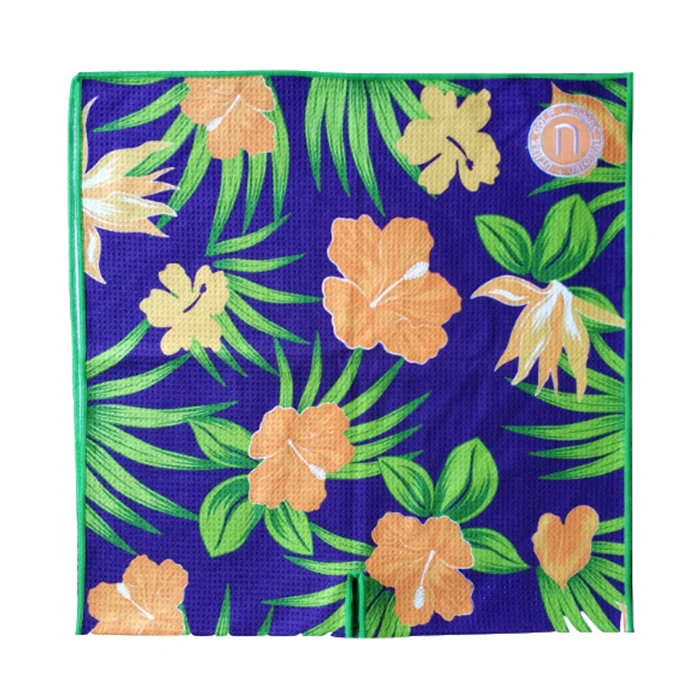 custom printed Lebron James lakers microfiber waffle golf towels