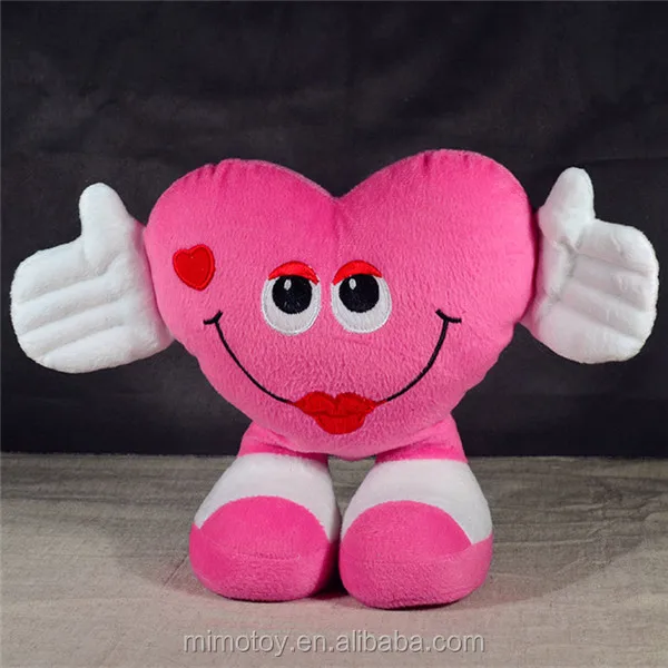 Decorative Memory Foam Home Throw Pillow Cushion Cheap Custom OEM Beautiful Purple Soft Stuffed Plush Heart Shape Pillow