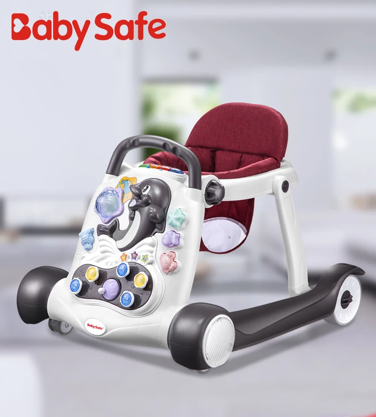 Пластиковая музыкальная игрушка большого размера, многофункциональный уникальный детский ходунок