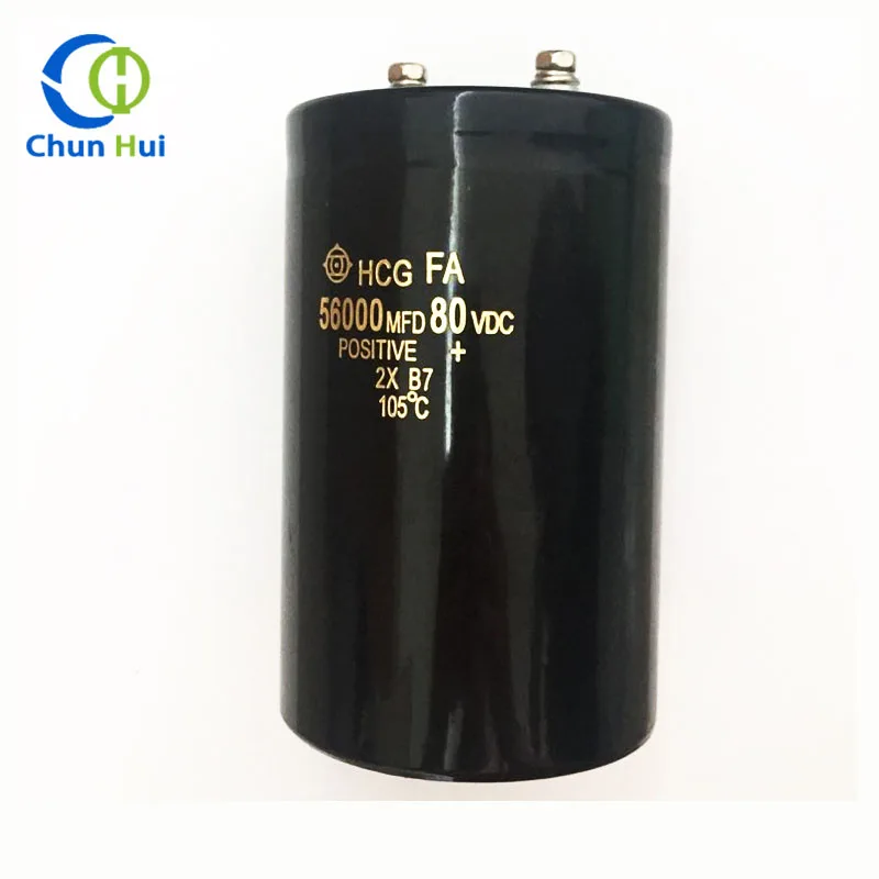 New product high voltage aluminum quality 56000uF capacitor 80V