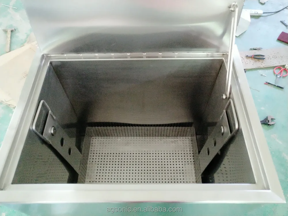 AG SONIC insulated heated soak tank for commercial kitchen use without noise