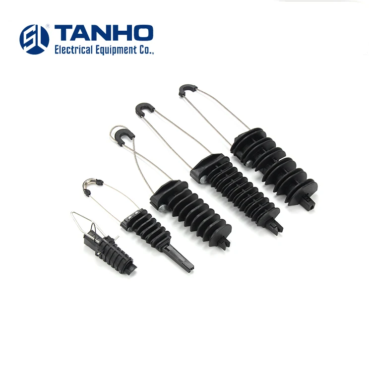 Высокопрочный волоконно-волоконный кабель с подвесным зажимом ADSS, анкерный зажим