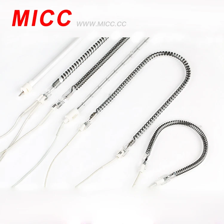 Micc Factory Price Custom 12V Tungsten Wire Quartz Halogen Heaters for Plastic