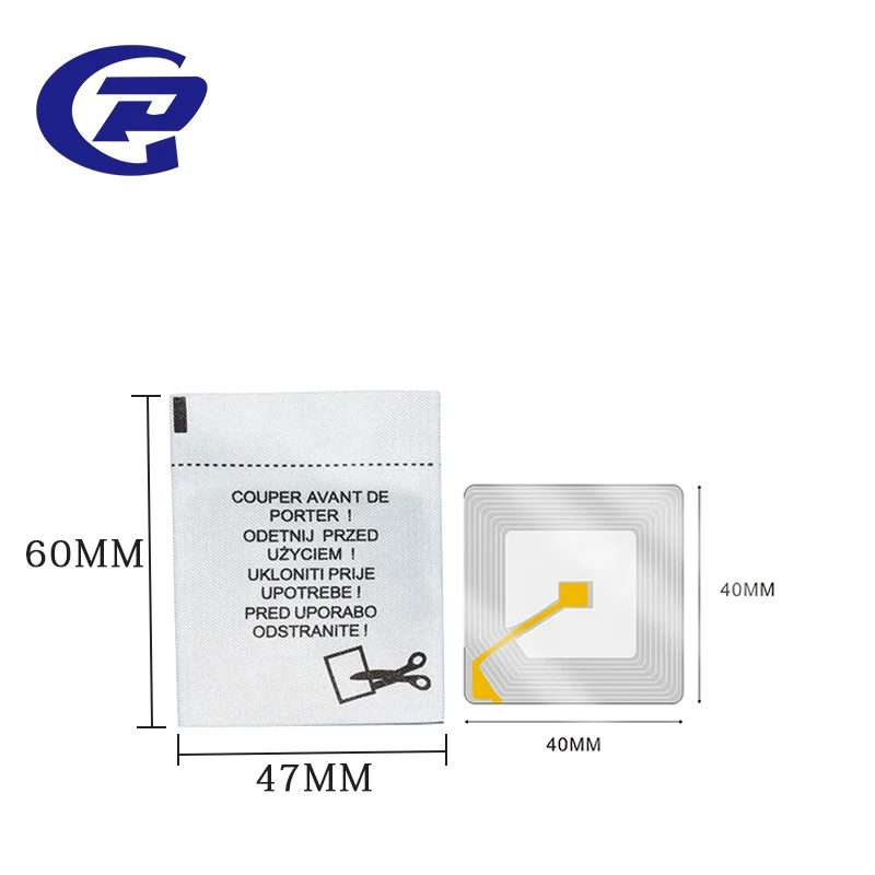 Hot Selling Anti theft Sewing RF Woven Clothing Custom labels for Garment Store