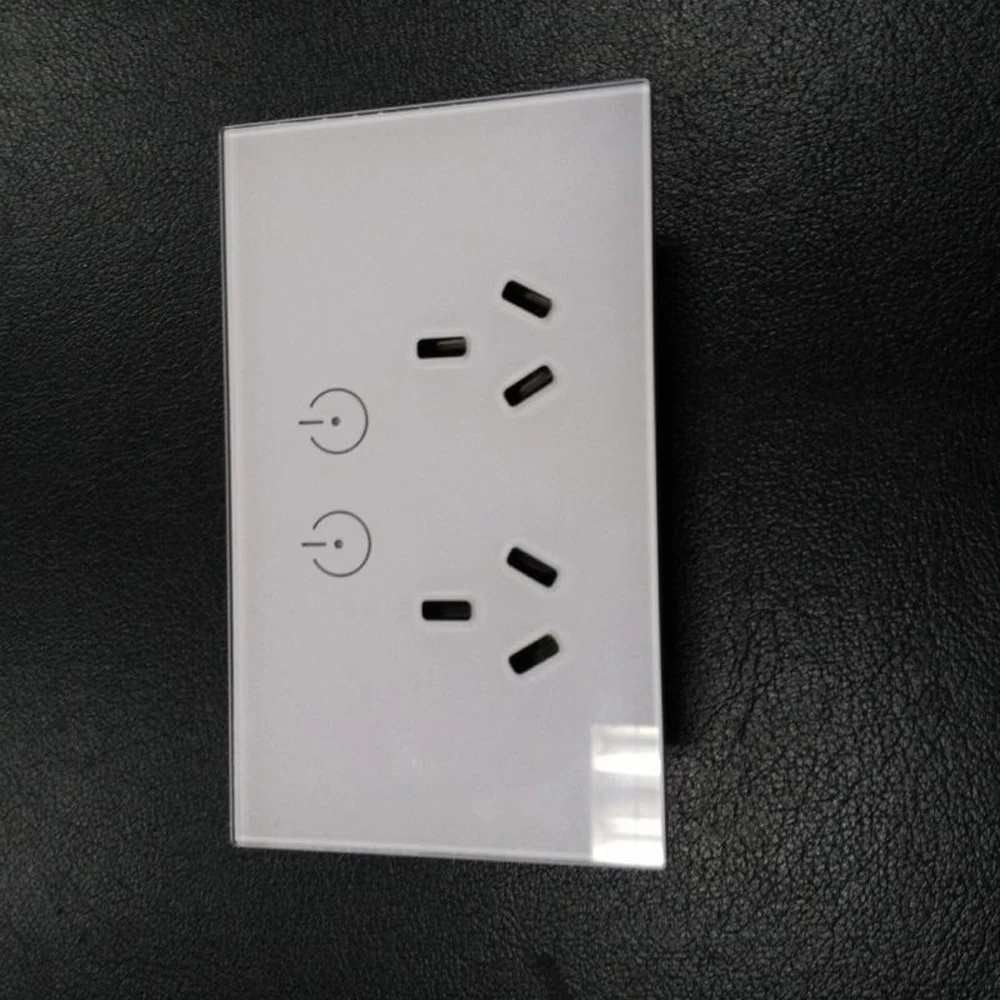 factory price customized high quality tempered intelligent wall switch glass panel