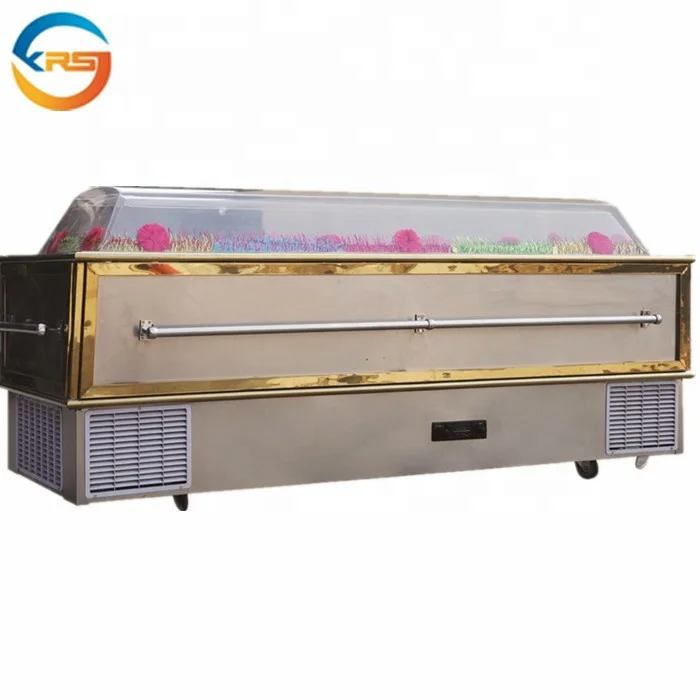 wooden Crystal ice  coffin