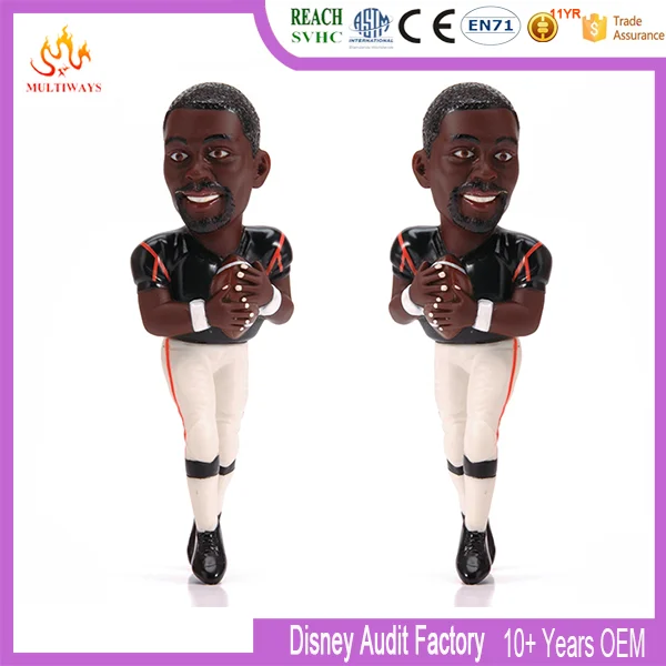 3D Custom PVC Plastic American football player Action Figure