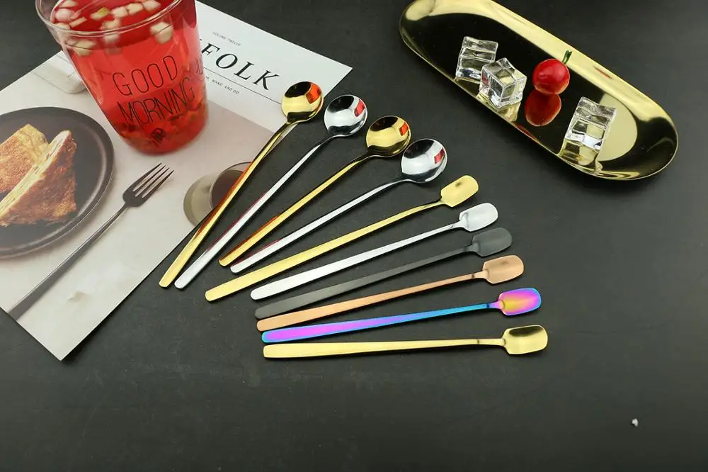 
Amazon Top Seller 2019 Eco Friendly Tea Spoon Stainless Steel Spoon Coffee Spoon Gold Rose Gold 