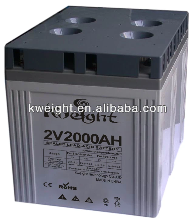 48 Volt Battery Packs 2v 2000ah For Solar Powered System Energy Storage battery Deep cycle rechargeable battery packs 2V