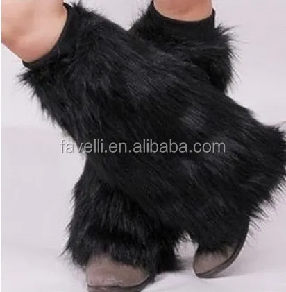 Модные женские гетры из лисьего меха