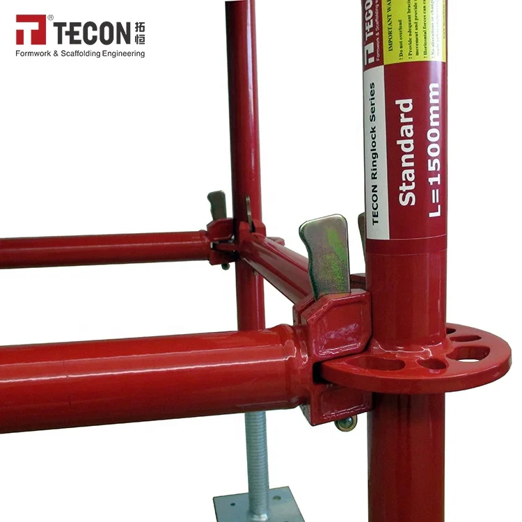 
High Strength Construction Ringlock System Scaffolding For Sale 