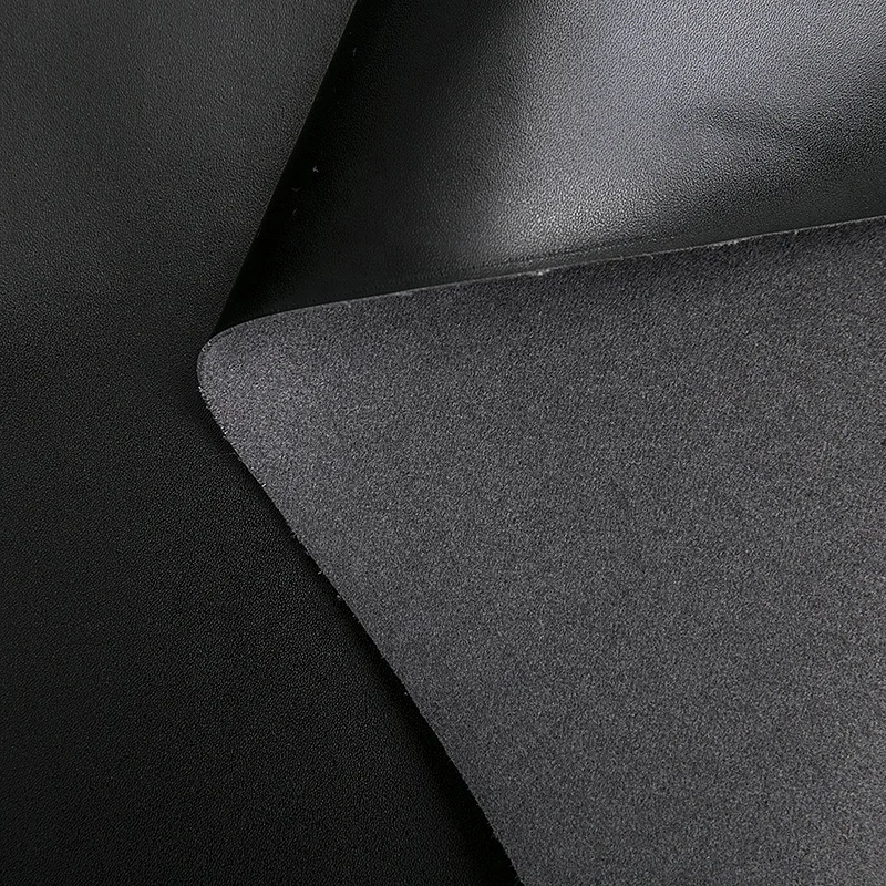 Recycled Upmarket Suede Microfiber Backing Good Handing Vegan Pvc Pu Synthetic Rexin Leather