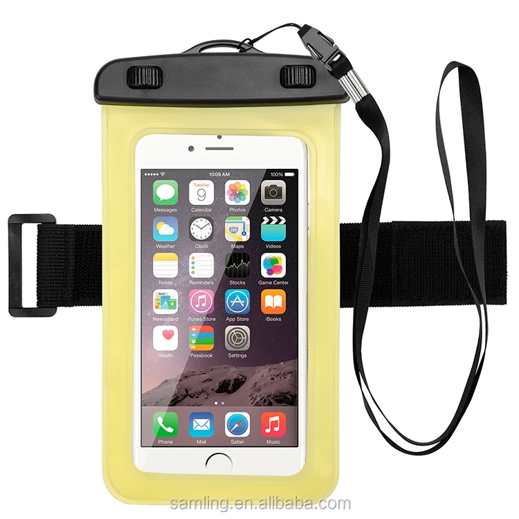 Оптовая Универсальный ПВХ IPX8 Работает Водонепроницаемый Прозрачный Мешок Мобильного Телефона Пыле Противоударный Аксессуары