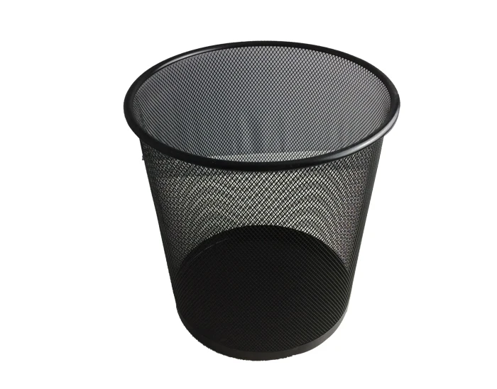 factory manufacture good quality mesh desk organizer metal trash can