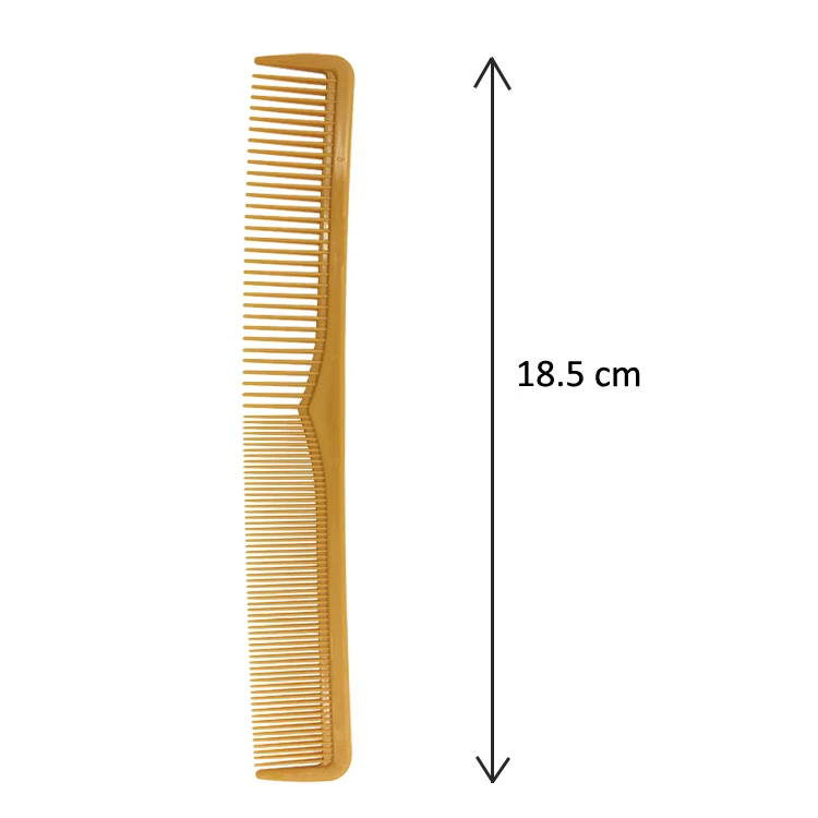 Top Sale Disposable 7 inch Salon Coloured Plastic Cutting Hair Styling Comb