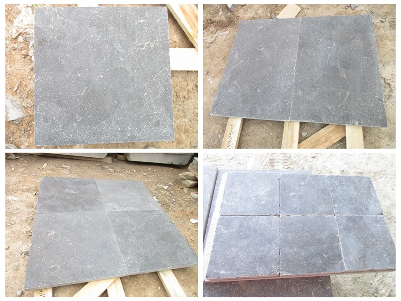 Honed And Tumbled Blue Limestone Patio Paver Blue Stone Tiles