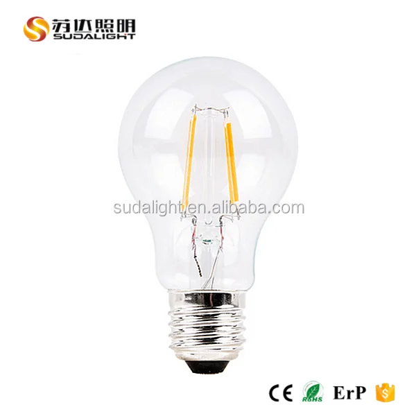 Bulb Lights Item Type and Glass Lamp Body Material  C35 led filament bulb E14 LED Filament Lamp