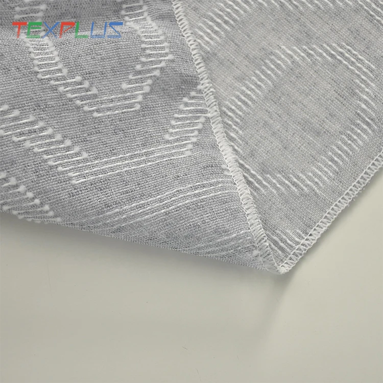 Новый дизайн флокированные дешевые оконные занавески из Италии