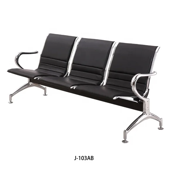 
Manufacturer direct sale good quality price metal steel 3seater waiting room chair modern J-103AB 