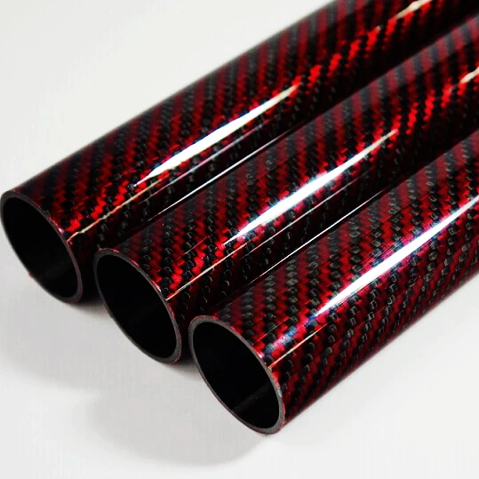 Pure Carbon Fiber Slanting Stripe Tube Twill Tube /Pipes For Professional Multicopter Quadcopter/Hexacopter/Octocopter