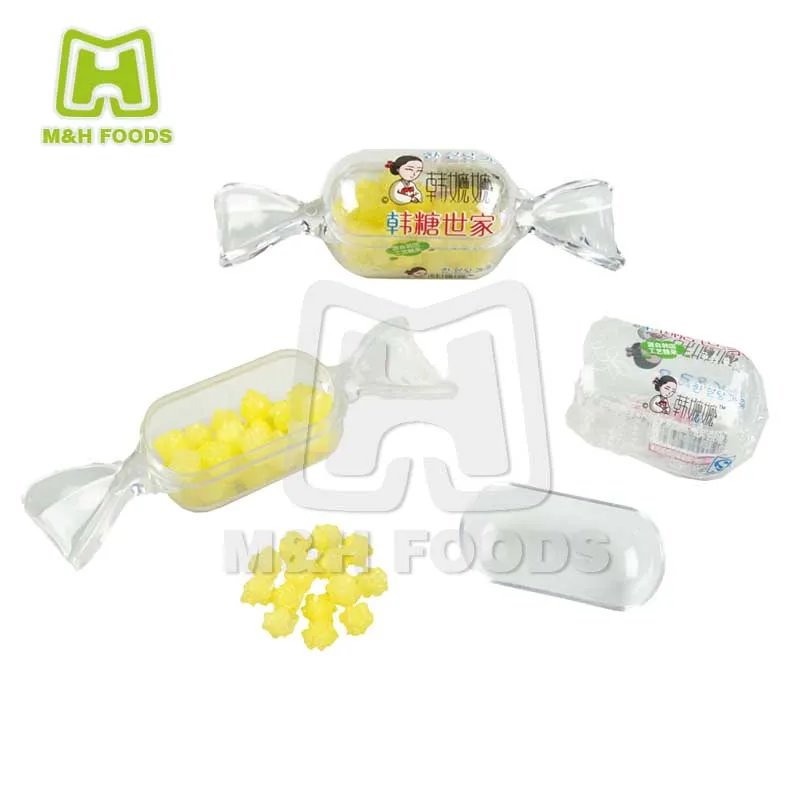 6g Colorful Knot Star Shaped Granulated Hard Candy in Bottles