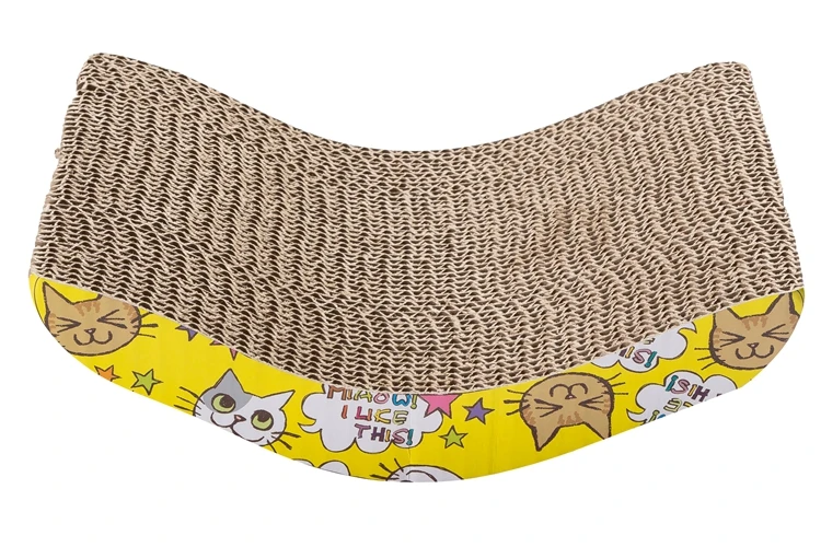 
Interactive Cardboard Scratcher Pad With Catnip for Cat Kitty Kitten 