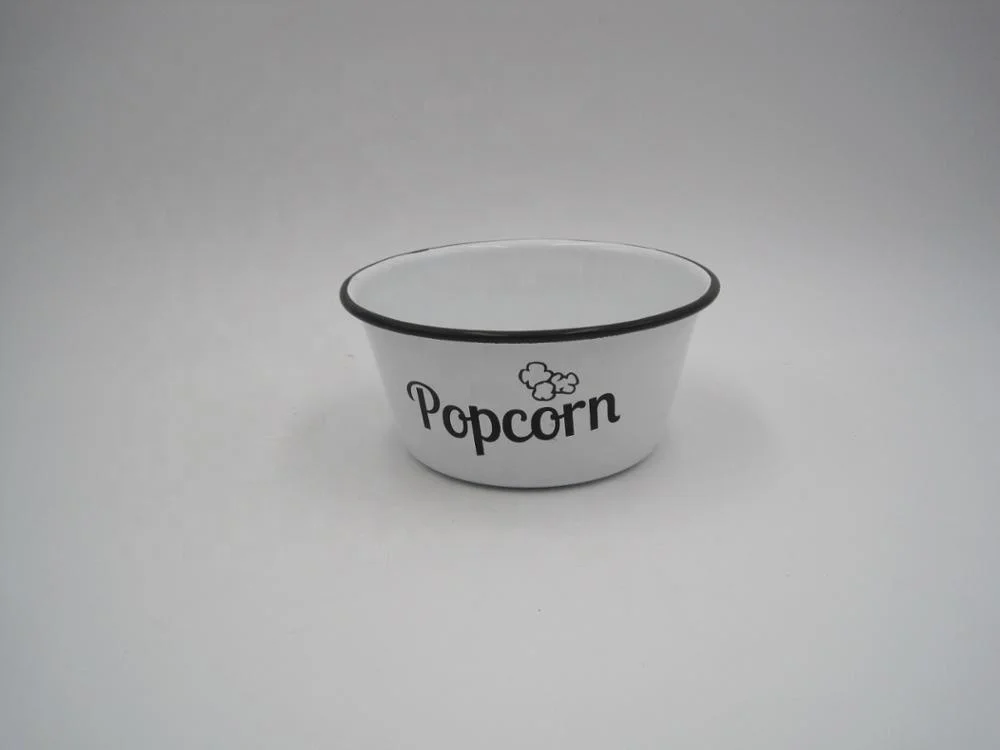 14cm Enamel Bowl Mixing Bowl Popcorn Bowl