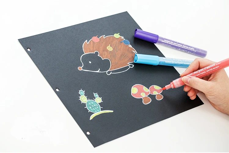 New design 28 colors acrylic paint markers pen for painting