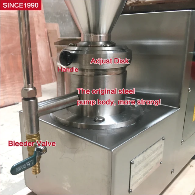 
JMS50 Laboratory Emulsifying Colloid Mill / Soy Milk Making Machine / Liquid Mixing Machine 