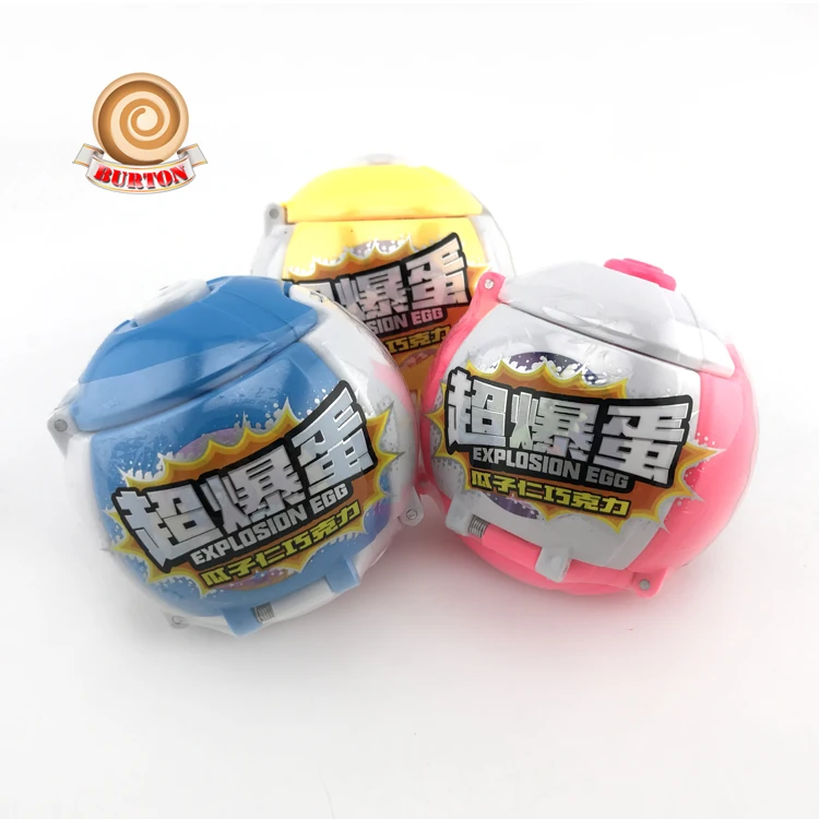 Sunflower sead chocolate bean filled ball toy candy set candy toy