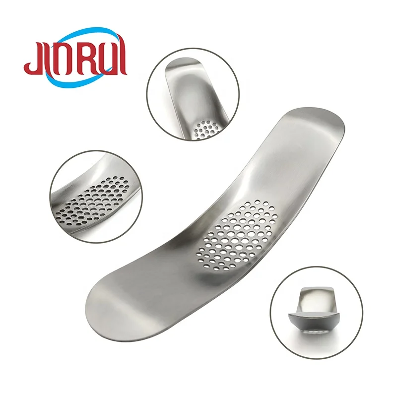 
stainless steel garlic press garlic grater Crusher Rocker kitchen tool accessories 