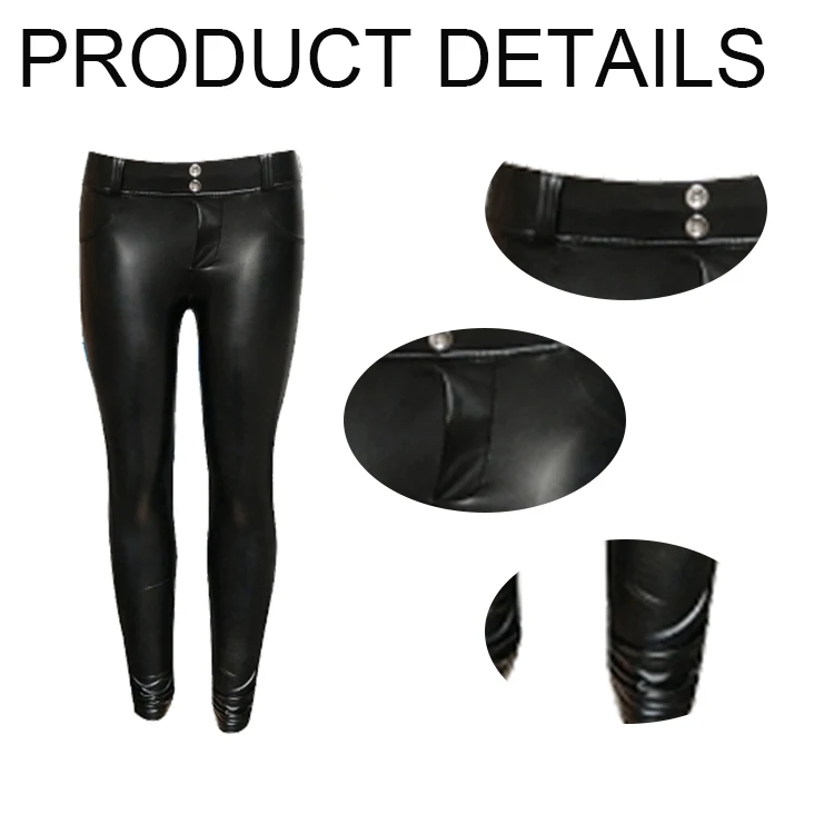 Wholesale PU Pant Wet Look Zip Tight Latest Men Formal Pant Design Leather Pants Women