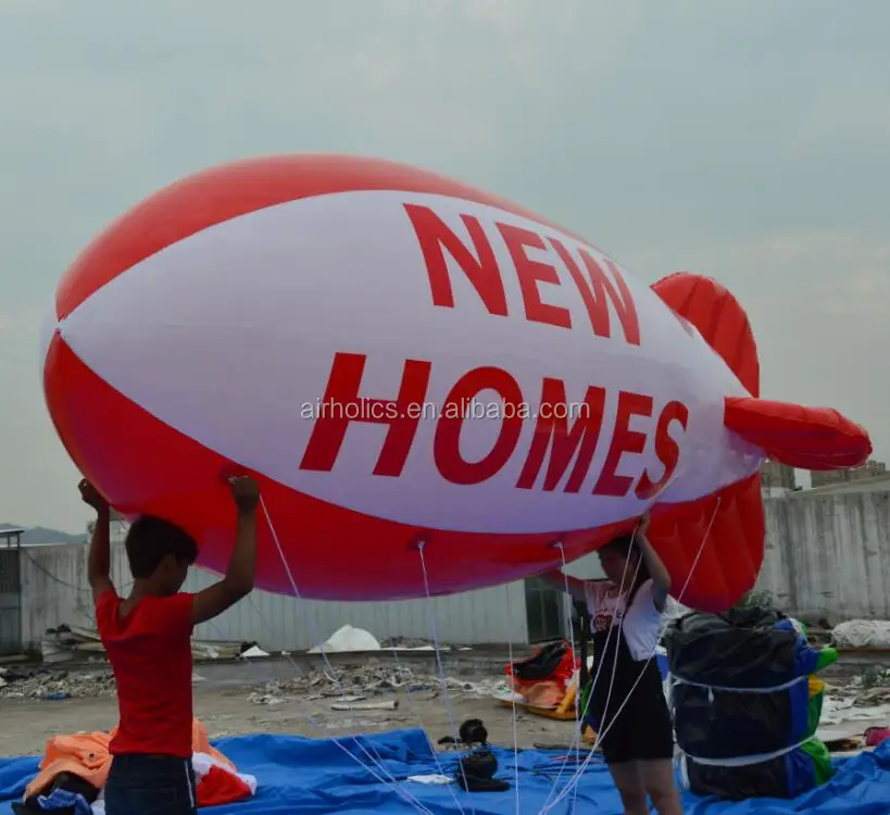 China factory Inflatable PVC Blimp / Airship / Airplane / Helium Balloon / Advertising inflatables H4124