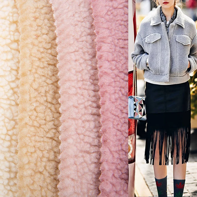 Зимняя мягкая теплая вязаная Полиэстеровая берберская флисовая ткань для одежды