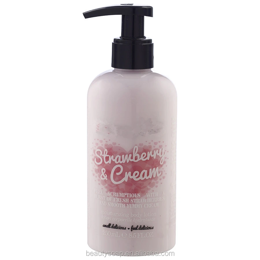 2016 Hot sell ! strawberry Moisturizing and Whitening hand and body lotion