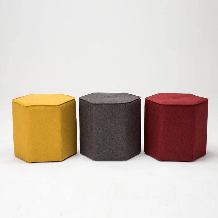 Stool Wooden Counter Pouf Velvet Shoe Home Good Vintage Fabric Modern Bed Cane Puff Seating Ottoman