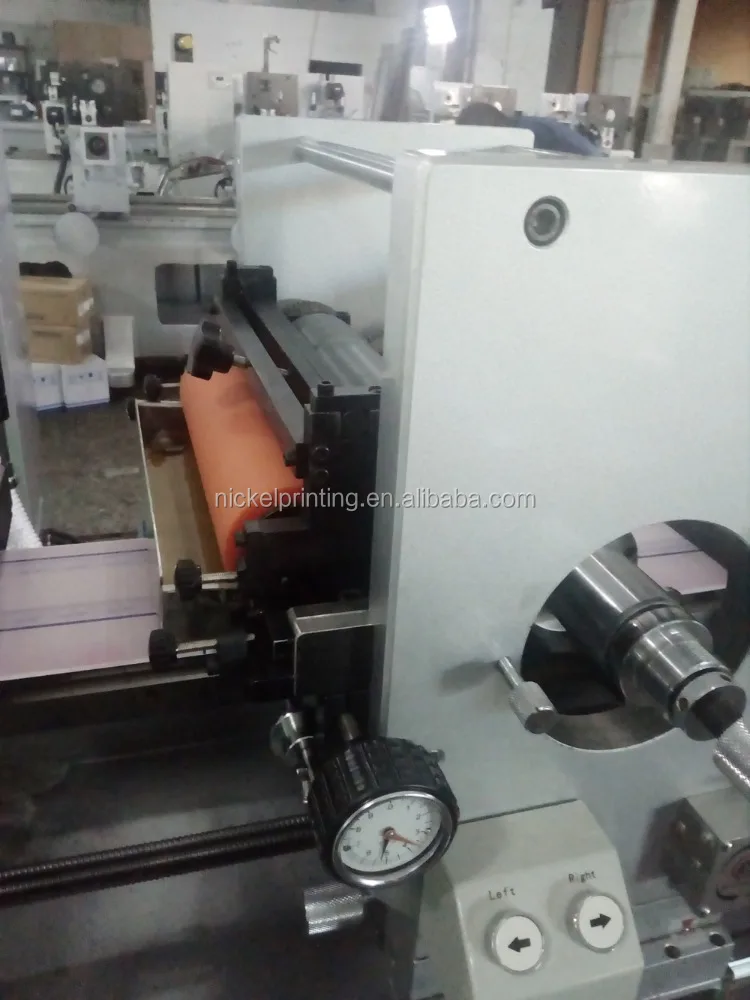 300mm intermittent semi rotary PP sticker label printing machine