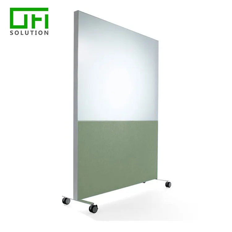Eco-friendly Sound Absorbing Material Acoustic Mobile Noticeboard PET Acoustic Workstation Screen Acoustic Office Whiteboard