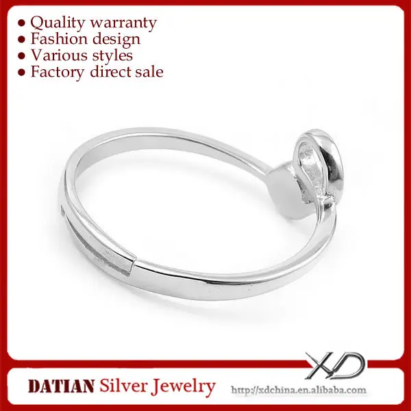 XD 925 Sterling silver jewelry ring mounting jewelry  925 silver  ring open ring